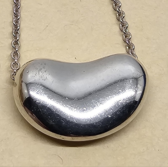 Tiffany & Co Elsa Peretti Bean Design Pendant Sterling Silver 925 - Picture 6 of 7